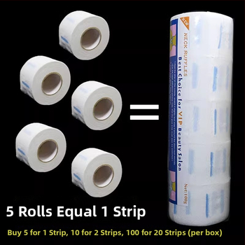 Vienkartinė kaklo popierinė skara kirpykloje, apsaugo kaklą nuo plaukų lūžimo ir nukritusių plaukų