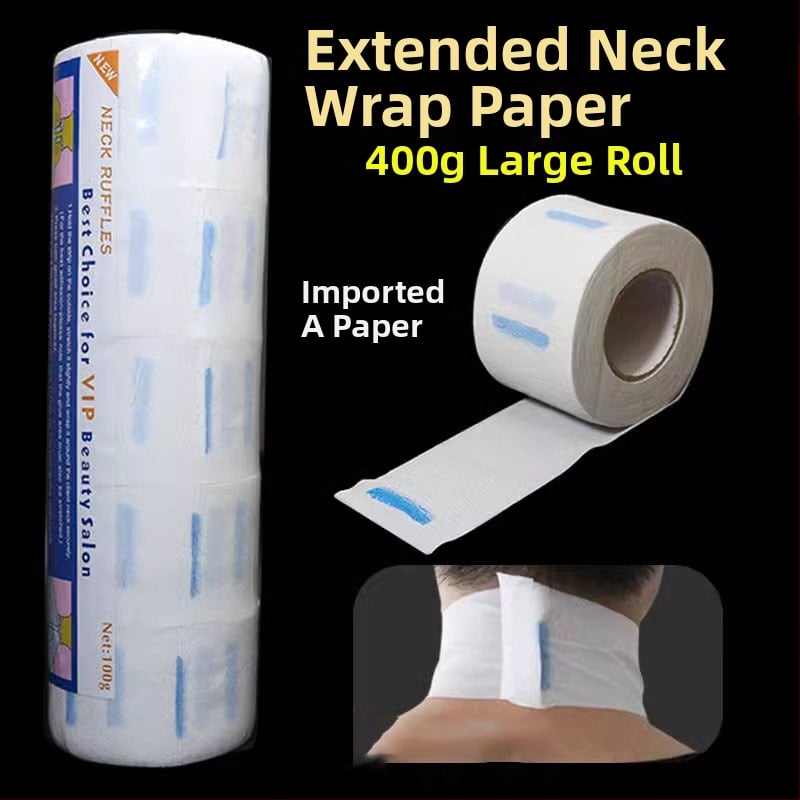 Vienkartinė kaklo popierinė skara kirpykloje, apsaugo kaklą nuo plaukų lūžimo ir nukritusių plaukų