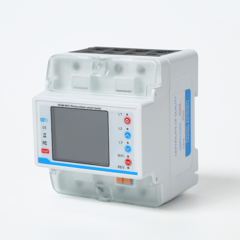 Intrerupător WiFi trifazat 4 poli, cu protecție la supratensiune și sub tensiune și control inteligent de la distanță MCB