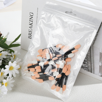 Mayanie egyszer használatos szemhéjfesték stift, 50 darabos készlet szem- és száj ecsettel, nettó tömeg 32,5 g