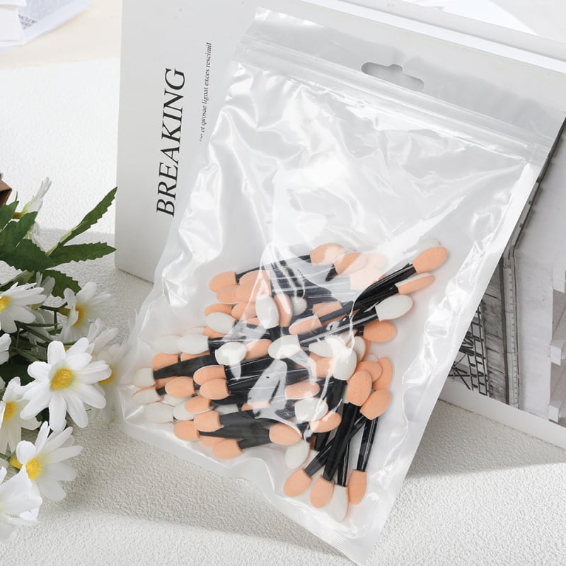 Mayanie egyszer használatos szemhéjfesték stift, 50 darabos készlet szem- és száj ecsettel, nettó tömeg 32,5 g