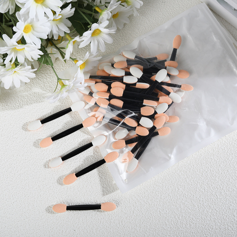 Mayanie egyszer használatos szemhéjfesték stift, 50 darabos készlet szem- és száj ecsettel, nettó tömeg 32,5 g