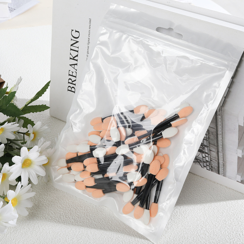 Mayanie egyszer használatos szemhéjfesték stift, 50 darabos készlet szem- és száj ecsettel, nettó tömeg 32,5 g