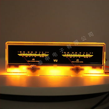 TS VU meter P-78WTC-BGB-S0624 pre zosilňovače a zvukové zariadenia, vysoká presnosť s podsvieteným displejom