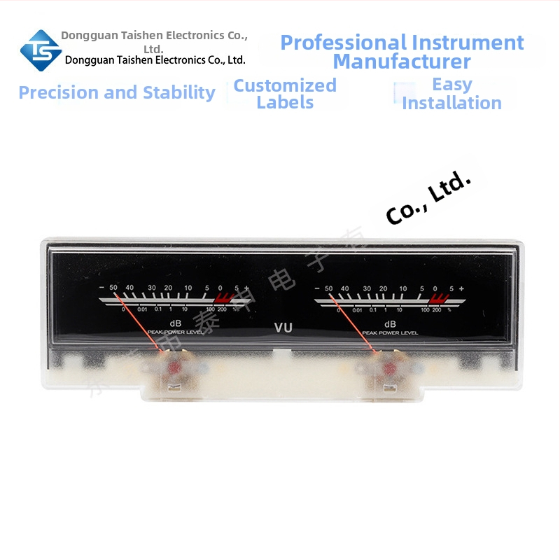 TS VU meter P-78WTC-BGB-S0624 pre zosilňovače a zvukové zariadenia, vysoká presnosť s podsvieteným displejom