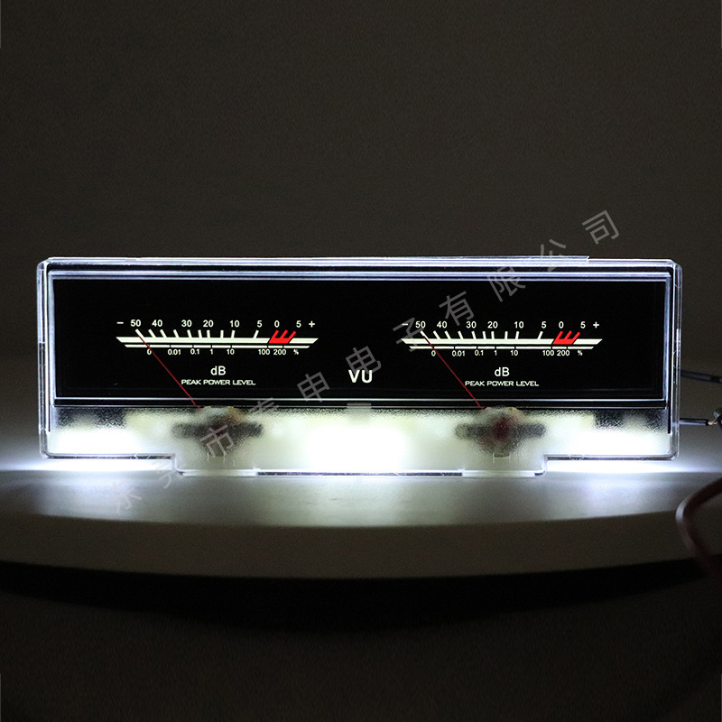 TS VU szintmérő P-78WTC-BGB-S0624 erősítők és audio berendezésekhez, nagy pontosságú háttérvilágítású kijelző