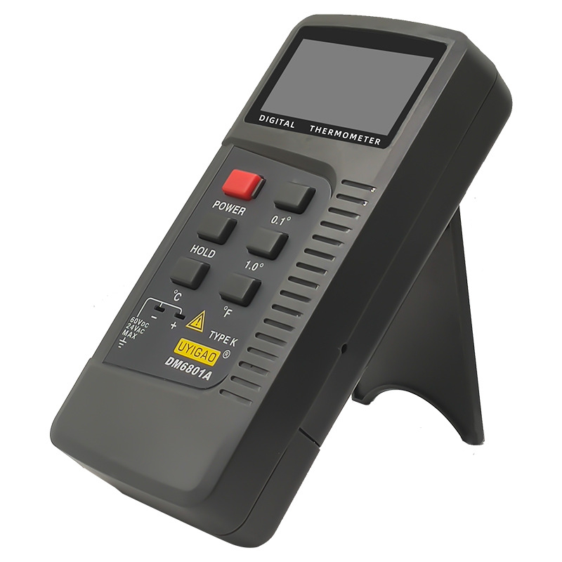 Termometru industrial cu senzor tip K, sondă unică, -50 până la 1500 °C, DM6801A, precizie 0,1 °C (- tip K, senzor unic, interval -50…1500 °C, DM6801A, precizie 0,1 °C)