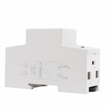 Еднофазен електромер за енергия, монтаж на DIN релса, подсветен цифров дисплей, 5-80 A, 230 V, 1000 imp/kWh