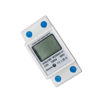 DDSU1897 еднофазен електромер със LCD дисплей, DIN релсов монтаж, 80 A, 50 Hz