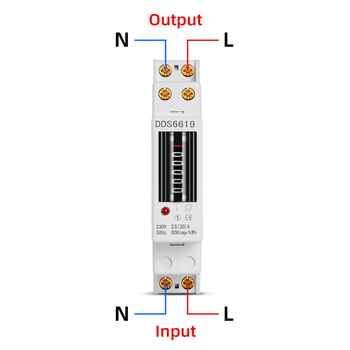 SINOTIMER DDS6619-001 jednofazni električni mjerač, 230V, 30A, 800 imp/kWh