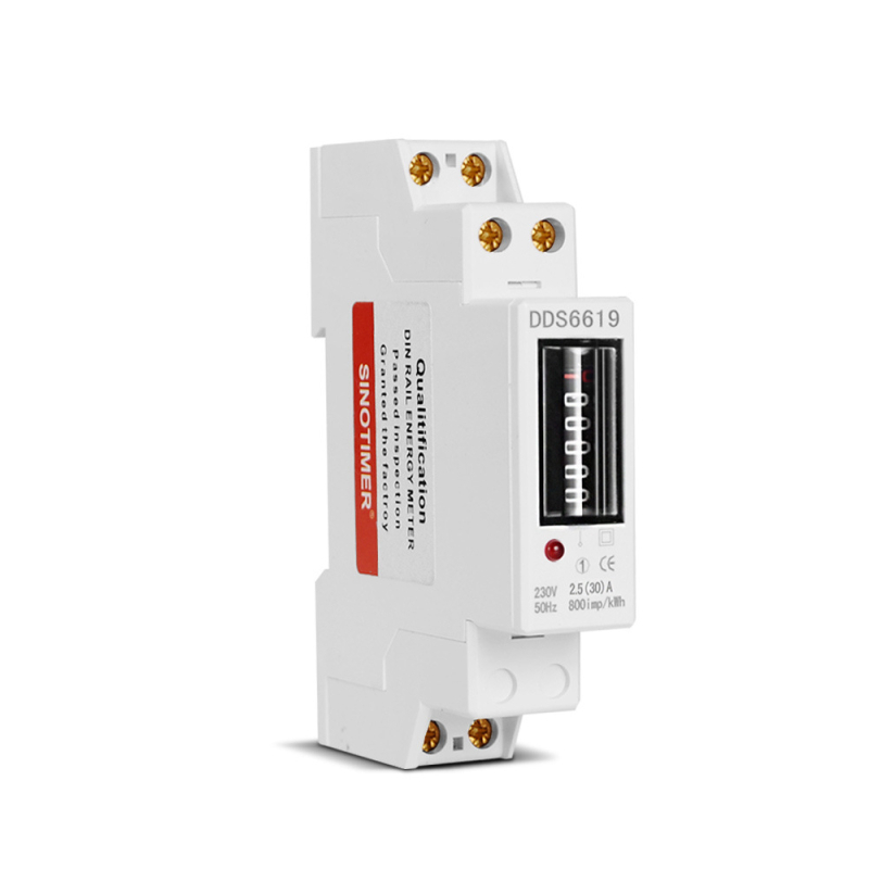 SINOTIMER DDS6619-001 jednofazni električni mjerač, 230V, 30A, 800 imp/kWh