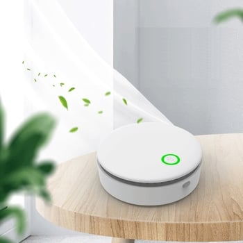 Φορητός επιτραπέζιος καθαριστής αέρα με όζον και αρνητικά ιόντα – κατάλληλος και για αυτοκίνητο, τροφοδοσία USB, ροή αέρα 10 m³/ώρα, θόρυβος 36–45 dB, απολύμανση και εξουδετέρωση οσμών