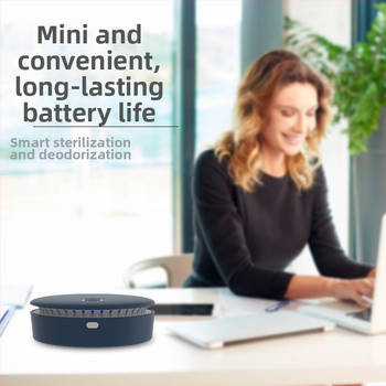 Φορητός επιτραπέζιος καθαριστής αέρα με όζον και αρνητικά ιόντα – κατάλληλος και για αυτοκίνητο, τροφοδοσία USB, ροή αέρα 10 m³/ώρα, θόρυβος 36–45 dB, απολύμανση και εξουδετέρωση οσμών