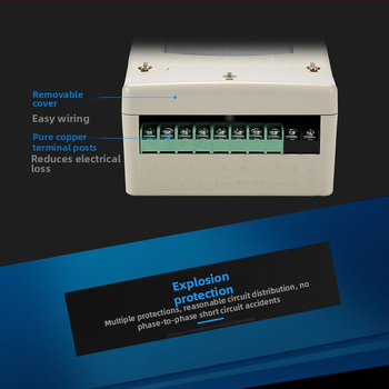 Contor monofazat CKJ-F6 – curent de bază 5 A; clasa de precizie 0,5; tensiune de referință 220 V; frecvență 50 Hz.