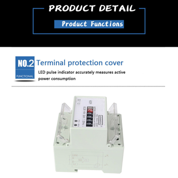 DDS546C Cititor digital de energie monofazat montat pe șină, 4P, 230V, 5(100)A