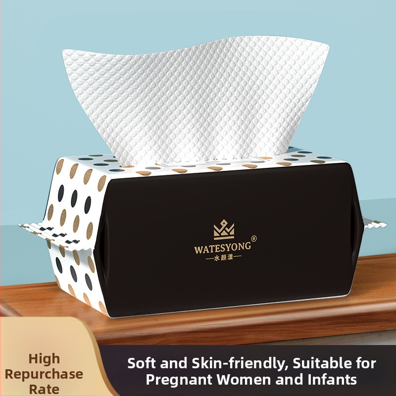 Jednorazová bavlnená utierka na tvár, hrubšia a mäkká, na čistenie a odstraňovanie make-upu