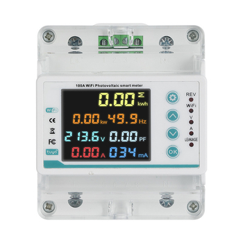 Smart Control 220V contor de energie inteligent cu control de la distanță prin WiFi și protecție la supratensiune/subtensiune, contor preplătit