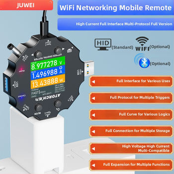 ACD15P USB măsurător de tensiune și curent DC cu detector de protocoale QC/PD pentru încărcare rapidă, tester Type-C, 0-6,5 A, 0-50 V, 0,1%