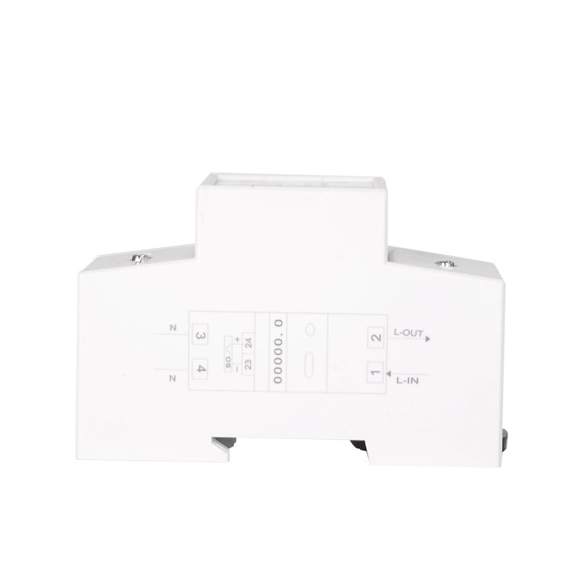 DDS529C Metru de energie electrică pentru o singură fază, curent de bază 5 A, 230 V, 1000 imp/kWh, Afișaj tip contor