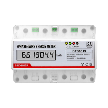 DTS6619-044 elektronički mjerač energije, 3-fazni 4-žilni, LCD zaslon, 380V, 100A