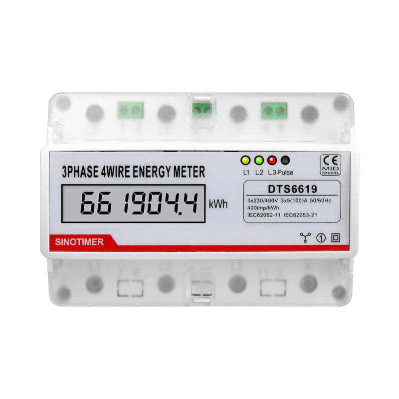 DTS6619-044 elektronički mjerač energije, 3-fazni 4-žilni, LCD zaslon, 380V, 100A