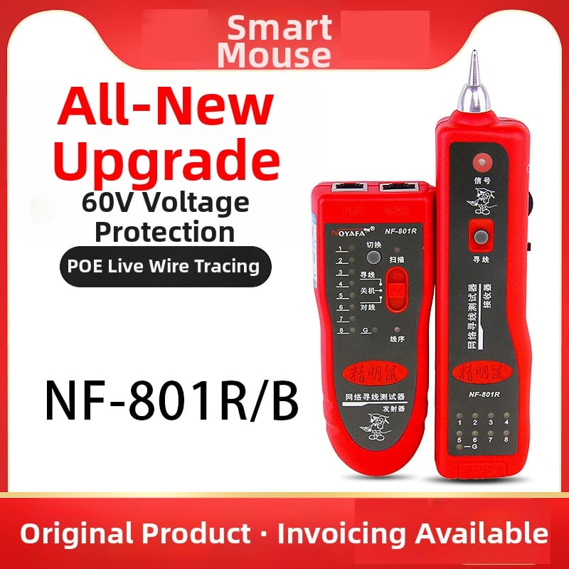 Detector de cabluri de rețea multifuncțional – set NF-801R/B, Jingming Rat