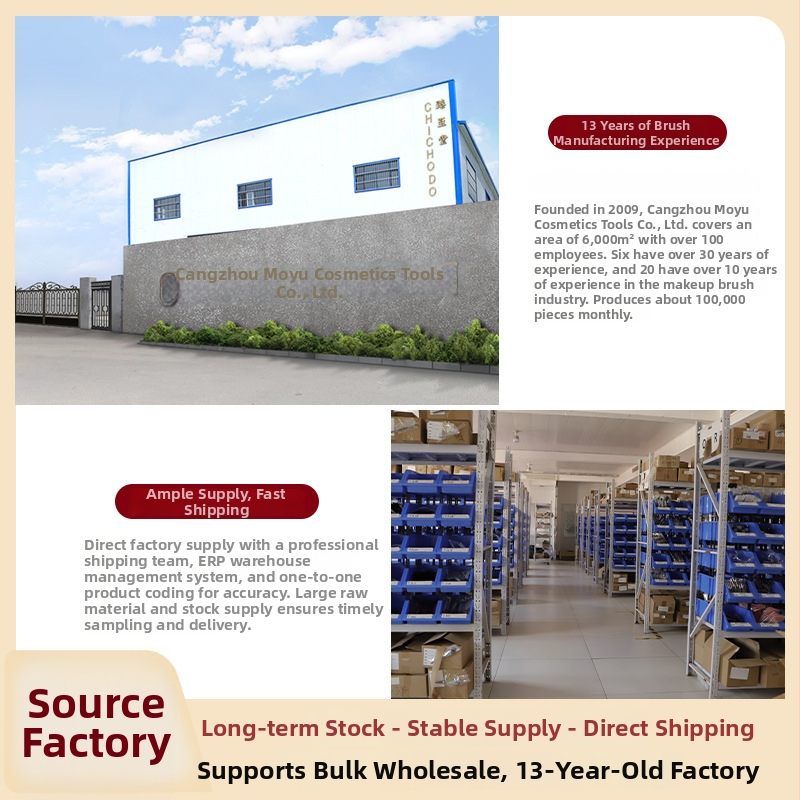 Pensulă de machiaj din lână de oaie, contur în unghi, perie de blush, contur lateral și umb ră, mâner din lemn lung, husă PU; 1 bucată