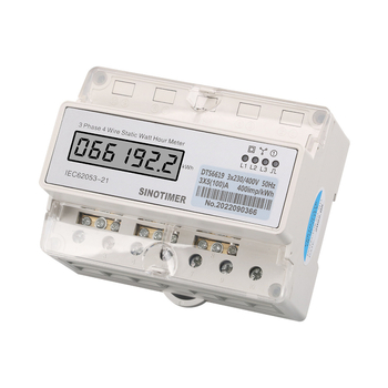 DTS6619-022 afișaj LCD tri-fazic pentru șină DIN, 380V