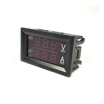 OKRUI DCSX DC волт-амперметър с двойен дисплей, 0-100V / 0-100A, вход 4-30V, точност 1%