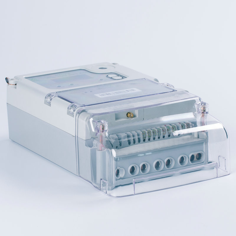 Jiewei contor inteligent trifazat, de la distanță, cu cartelă preplătită pentru locuințe închiriate, afișaj în limba engleză