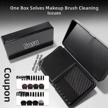 Litchi Tree Washboard – Curățitor de Pensule pentru Machiaj cu Săpun, 60 g, Include Cutie de Curățare și Cutie de Uscare