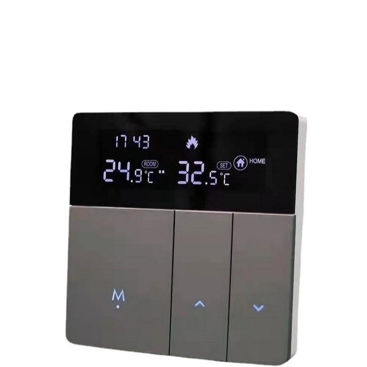 K8 WiFi termostatsko podno grijanje – električno i vodeno grijanje, 95–240V, 86×86 mm, 16A grijanje, WiFi