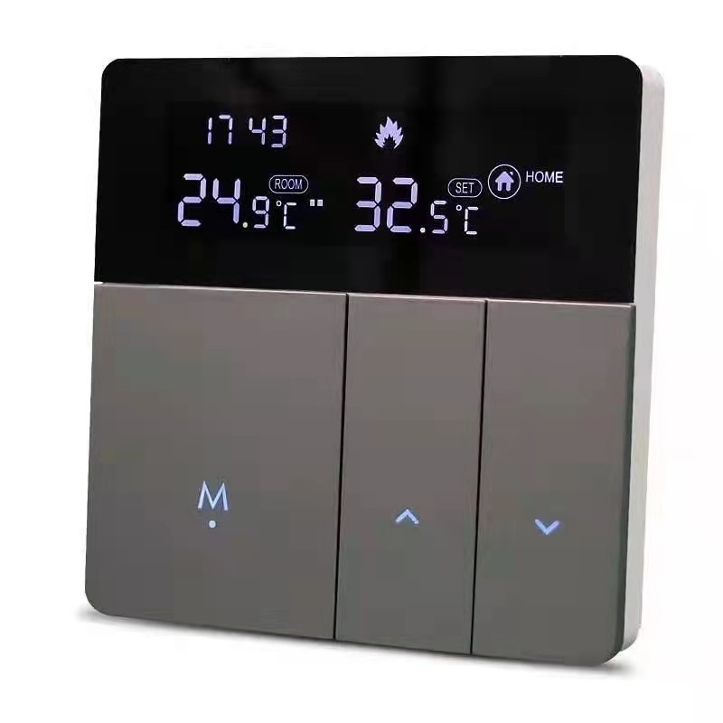 K8 WiFi termostatsko podno grijanje – električno i vodeno grijanje, 95–240V, 86×86 mm, 16A grijanje, WiFi