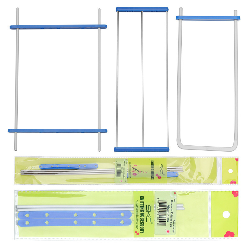 Plastične igle za pletenje, DIY alat – kutija od 10 komada; moderan stil.