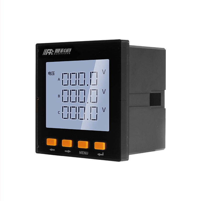 Panel LCD voltmetar, 220V, jednofazni/trifazni, RS485 komunikacija