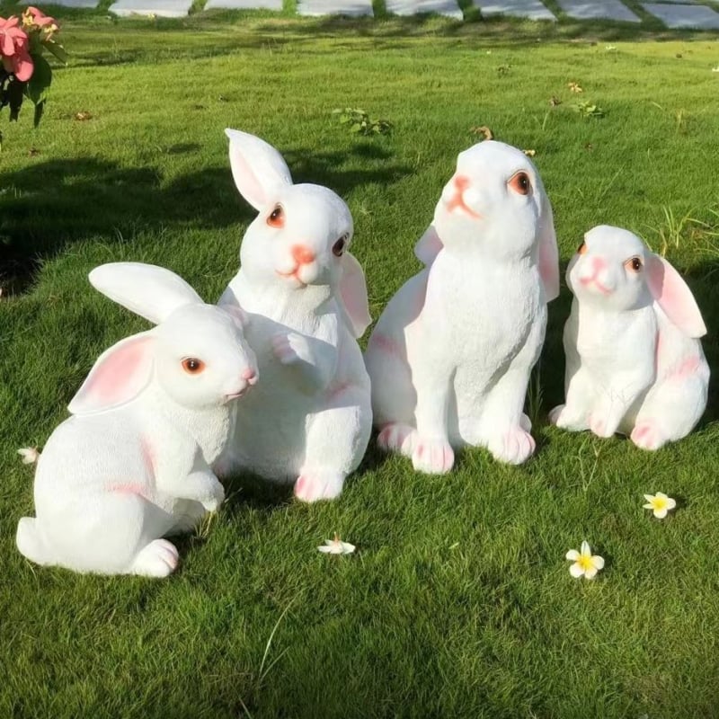 Vanjska lampica u obliku zeca od fiberglasa, IP65, 5W, 6–12 h osvjetljenja