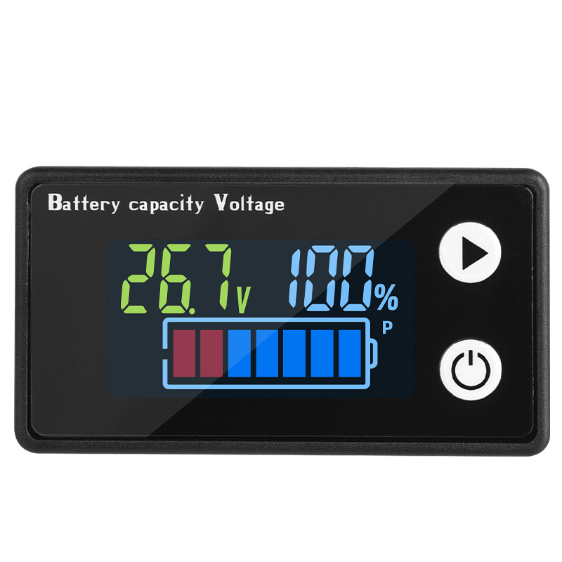 Dvožilni LCD digitalni voltmetar 9-100V, prikaz napona i napunjenosti baterije