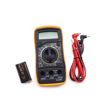Multimetru digital XL830L – Portabil, Măsurare tensiune DC și tensiune AC, Test baterie, Afișaj 999