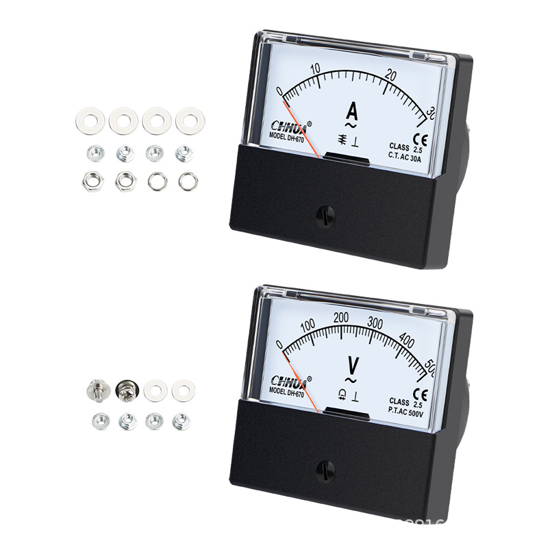 DH-670 Δείκτης AC Αμπέρμέτρο και Βολτόμετρο με κεφαλή βολτόμετρου, 10A και 20A