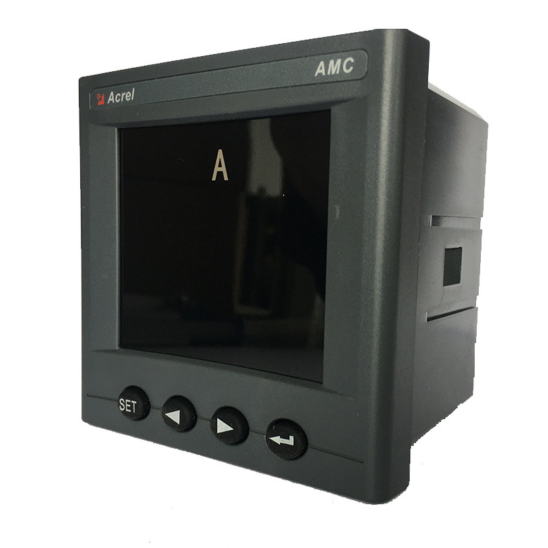 AMC96-AI jednofazni ampermetar s digitalnim zaslonom, otvor za ugradnju 88×88 mm, mogućnost RS-485 komunikacije