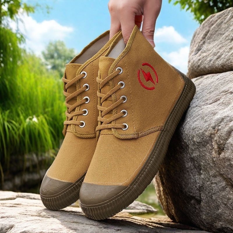 Pantofi izolați pentru electricieni, partea superioară din PU injectat, înalți, respirabili și cu talpă antiaderantă