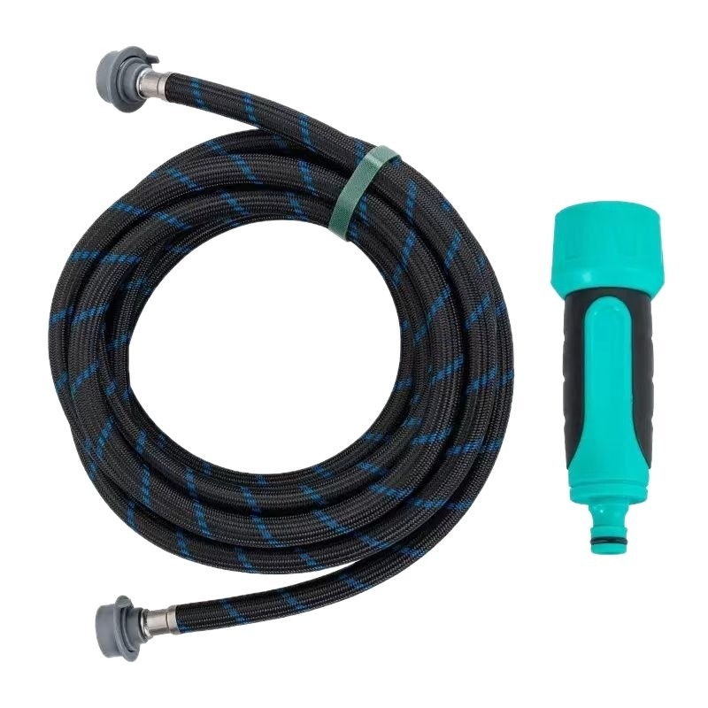 Πιστόλι νερού υψηλής πίεσης για πλύσιμο αυτοκινήτου και πότισμα κήπου — πολυλειτουργικό σετ με θήκη αποθήκευσης; κεφαλή ABS, λαβή PP, εμβέλεια ψεκασμού 50, κατάλληλο για οικιακή εξωτερική χρήση