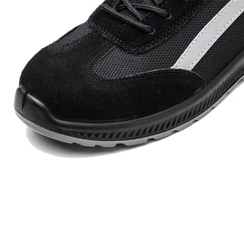 Încălțăminte de protecție cu izolație, partea superioară din velur-mesh, vârf din plastic-otel, talpă din cauciuc, protecție anti-șoc/anti-perforație