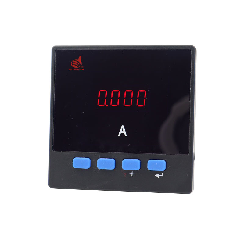 Egyfázisú digitális ampermérő LED és LCD kijelzővel, névleges feszültség 380V, mérési pontosság 0,4%, súly 200 g