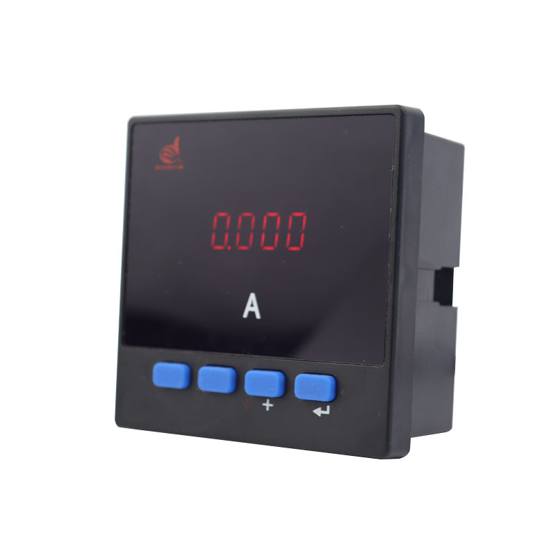 Egyfázisú digitális ampermérő LED és LCD kijelzővel, névleges feszültség 380V, mérési pontosság 0,4%, súly 200 g