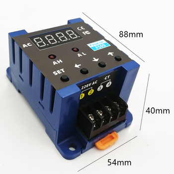 F509 AC ψηφιακός μετρητής ρεύματος με οθόνη, συναγερμός άνω/κάτω ορίου, ρελέ ανίχνευσης ρεύματος με καθυστέρηση, AC διαφορικό, 220V