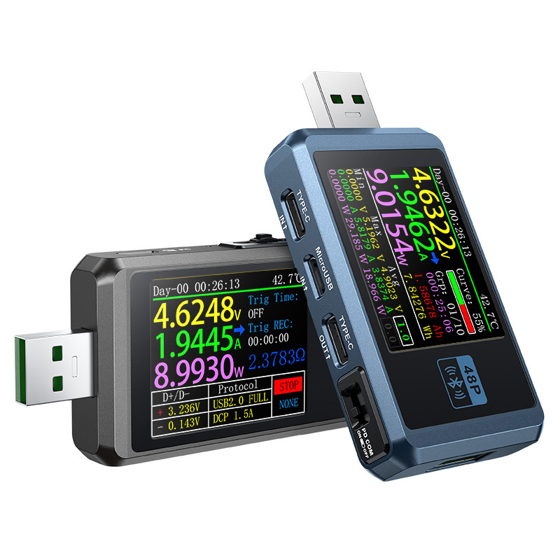 FNIRSI-FNB48P USB DC punjač detektor i ampermetar za mjerenje napona i struje, test snage brzog punjenja