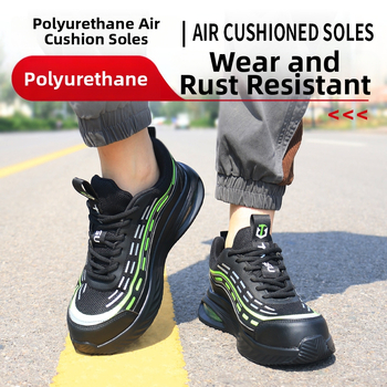 Izolované bezpečnostné pracovné topánky pre mužov, proti nárazu a perforácii, ľahké a priedušné, nízky vrchný diel, materiály: mikrovlákna koža + flywoven sieť