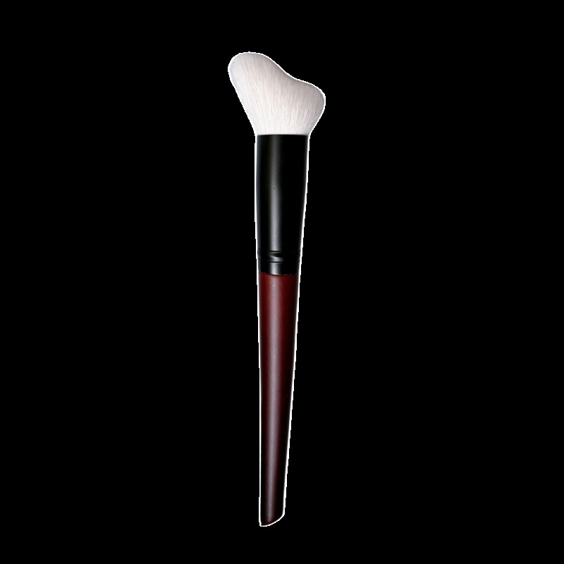 Πινέλο contouring για το πρόσωπο με λεπτές τρίχες μαλλιού και μακριά ξύλινη λαβή - 1 τεμάχιο, συσκευασμένο σε ατομική συσκευασία