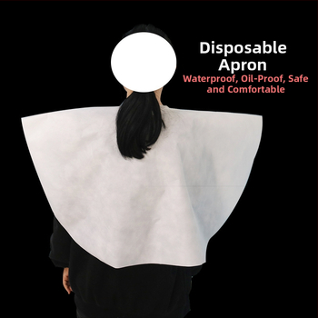 Vienkartinis neausto audinio plaukų dažymo šalikas profesionaliems salonams